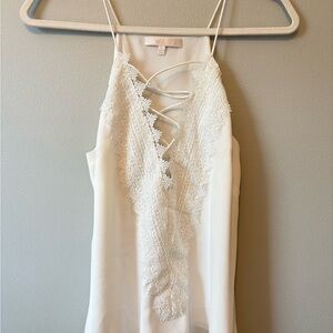 Wayf Cream Lace Detail Cami